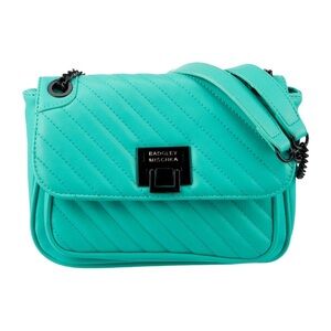 NWT Badgley Mischka Teal Blue‎ Crossbody Handbag Purse
